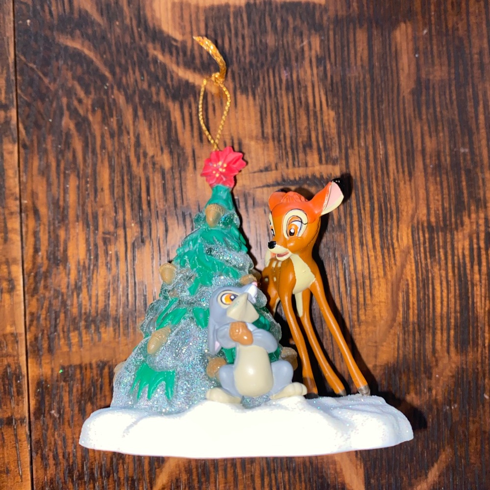 Disney Bambi and Thumper Holiday Ornament - Green and Brown